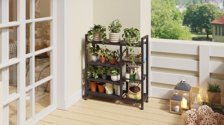 Gracenal Adjustable Storage Shelf 90 * 32 * 108 cm