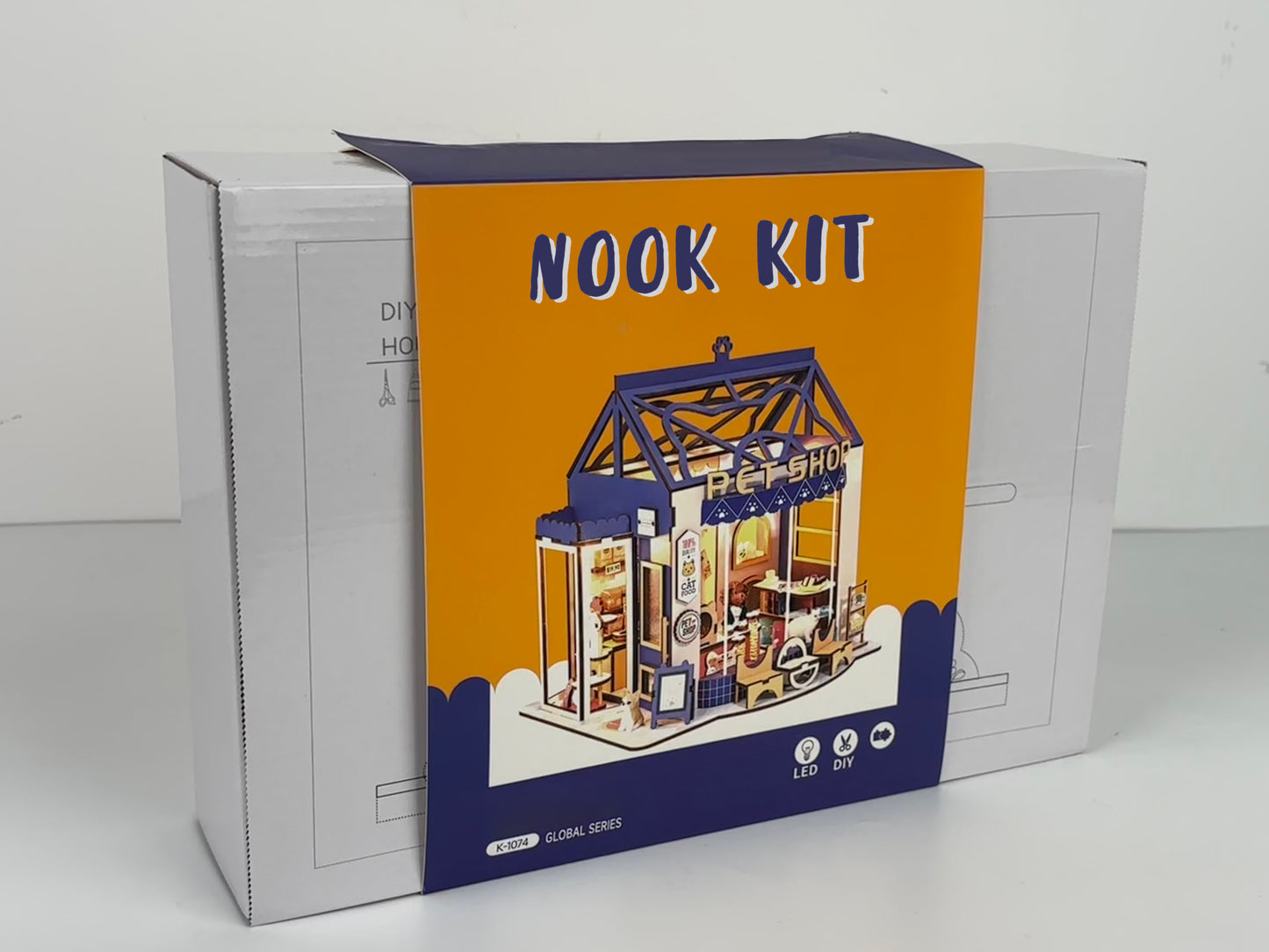 NOOK KIT 3D puzzles pet shop for 3 Years Above 7 x 7.4 x 8.5 inch